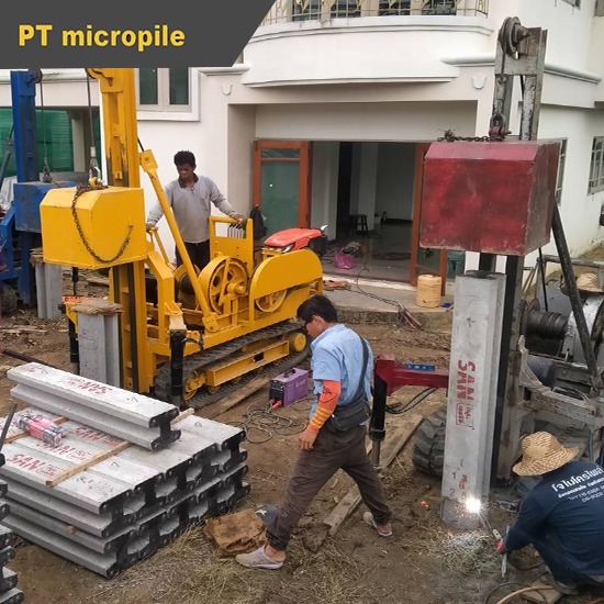 บริการตอก ติดตั้งเสาเข็ม ต่อเติมบ้าน